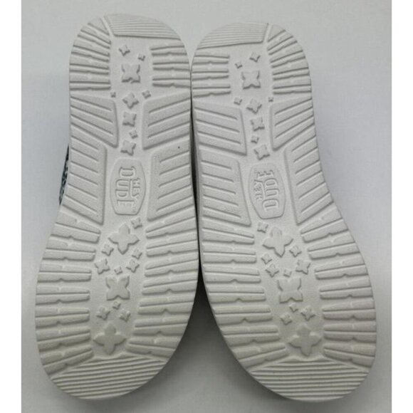 HEY DUDE WENDY Y Multicolor Leopard Casual Slip On Shoes YT1 big kids size 1 - Picture 2 of 3